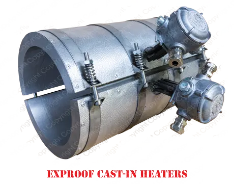 Aluminum Cast-in Barrel Heaters Aluminum Cast-in Barrel Heaters